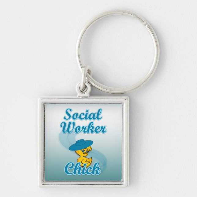 Social Worker Chick #3 Keychain (Front)