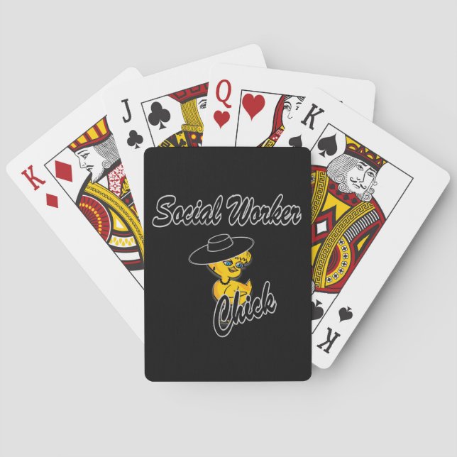 Social Worker Chick #4 Playing Cards (Back)