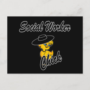 Social Worker Chick #4 Postcard