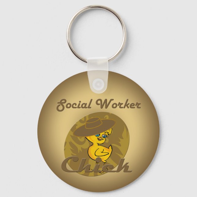 Social Worker Chick #6 Keychain (Front)