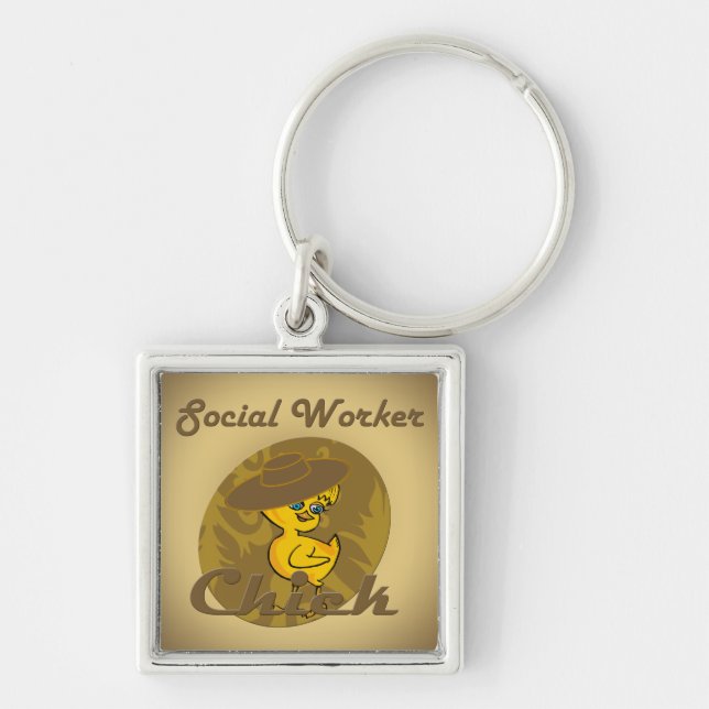 Social Worker Chick #6 Keychain (Front)