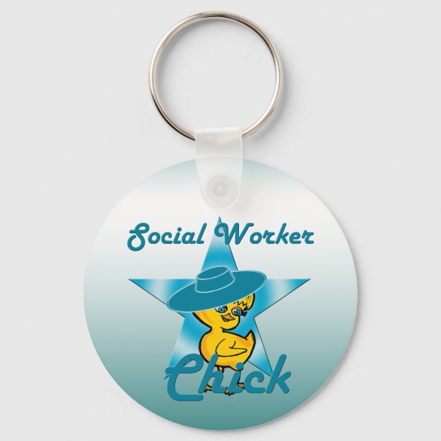 Social Worker Chick #7 Keychain (Front)