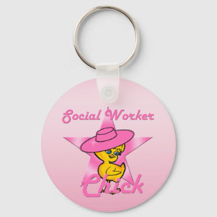 Social Worker Chick #8 Keychain