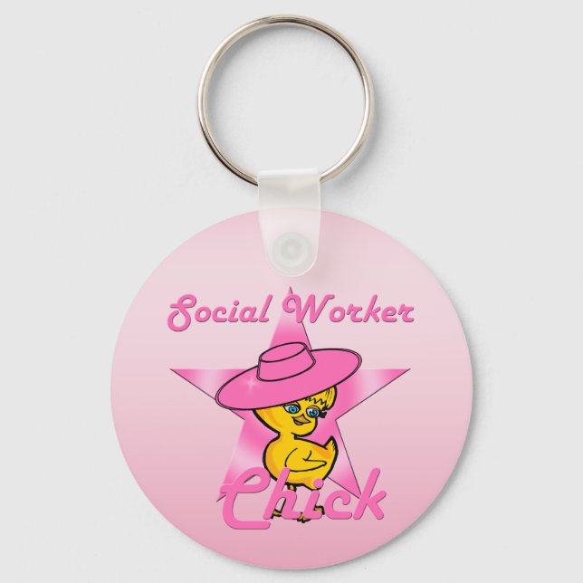 Social Worker Chick #8 Keychain (Front)