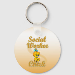 Social Worker Chick Keychain