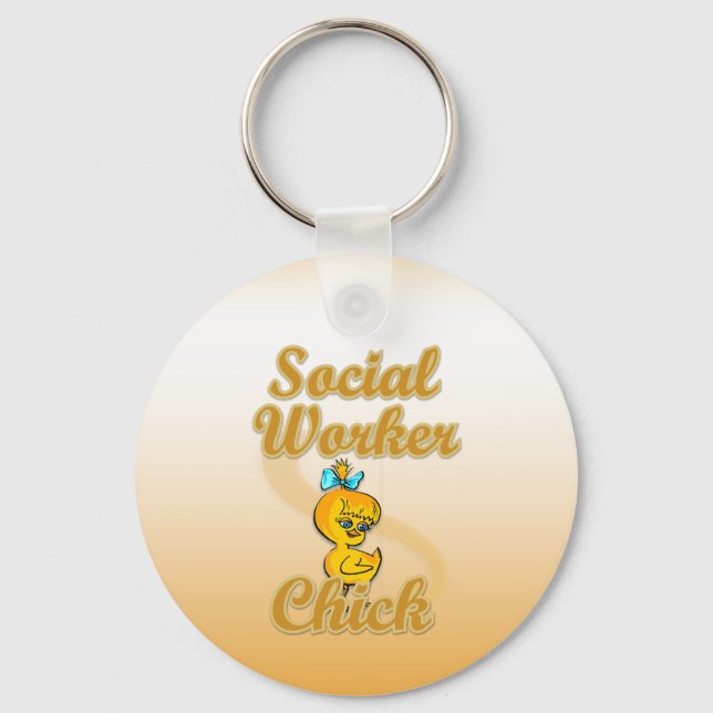 Social Worker Chick Keychain (Front)
