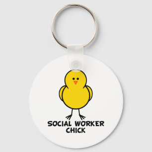 Social Worker Chick Keychain