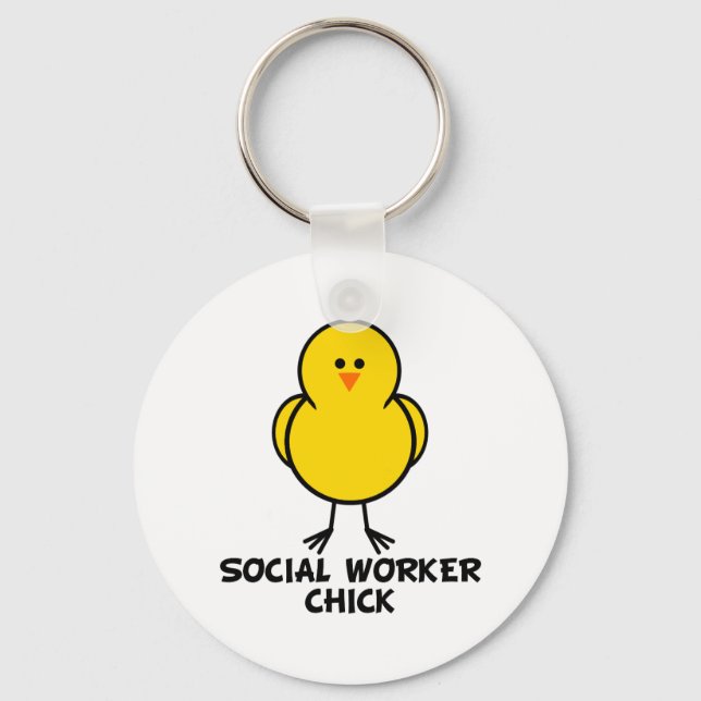 Social Worker Chick Keychain (Front)