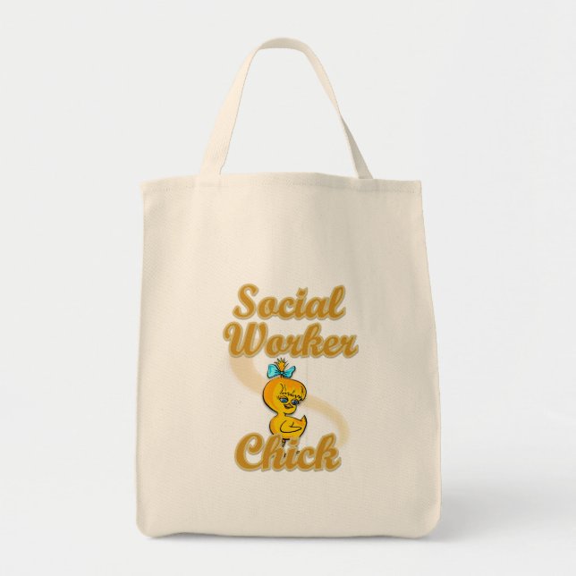 Social Worker Chick Tote Bag (Front)