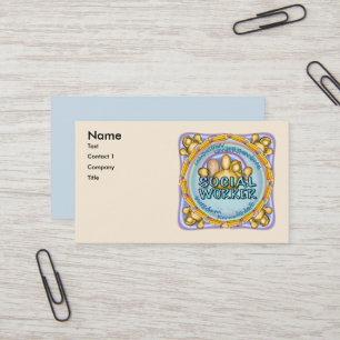 Social Worker custom business cards 