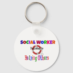 Social Worker Dedicated to Helping Others Keychain
