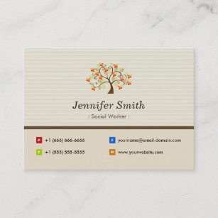 Social Worker Business Cards & Profile Cards | Zazzle CA