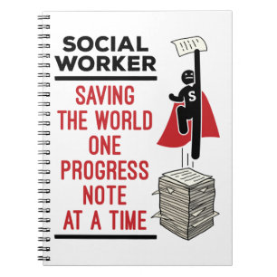 Social Worker Funny Progress Note Social Work Notebook