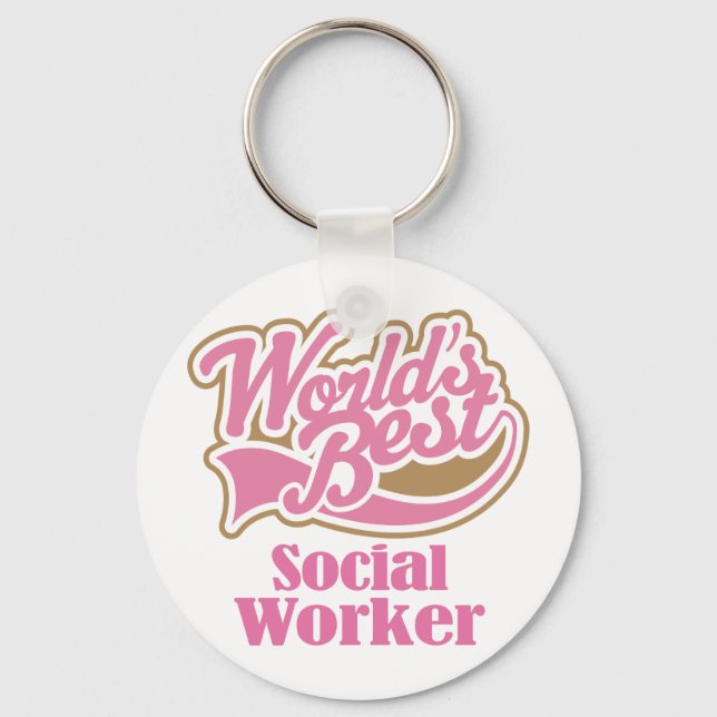 Social Worker Gift Keychain (Front)
