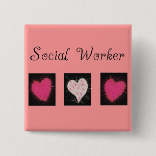 Social Worker Gifts 2 Inch Square Button
