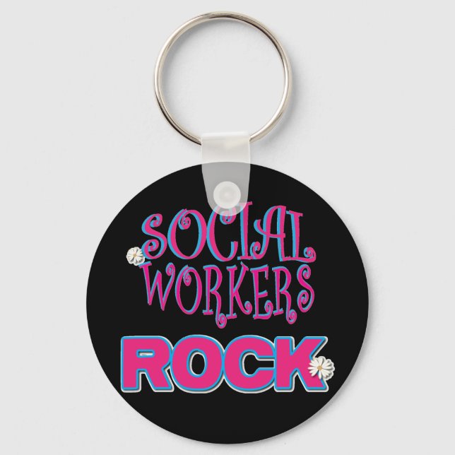 Social Worker Gifts Keychain (Front)