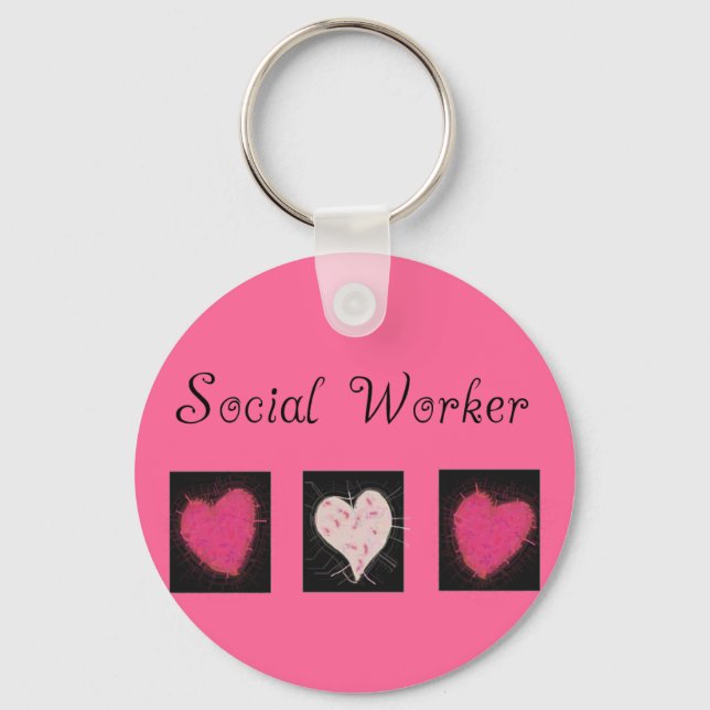 Social Worker Gifts Keychain (Front)