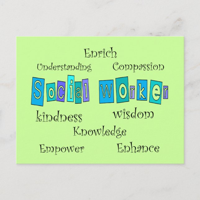Social Worker Gifts Postcard (Front)