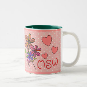 Social Worker Gifts Two-Tone Coffee Mug