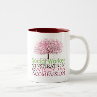 Social Worker Gifts Two-Tone Coffee Mug