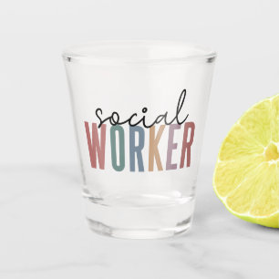 Social Worker Graduation Appreciation gifts Shot Glass