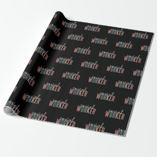 Social Worker Graduation Appreciation gifts Wrapping Paper