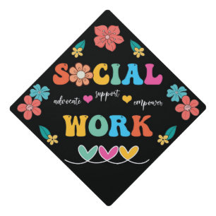 Social Worker Graduation Cap Topper