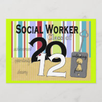 Social Worker Graduation Invitations 2012