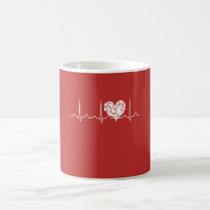 Social Worker Heartbeat Coffee Mug