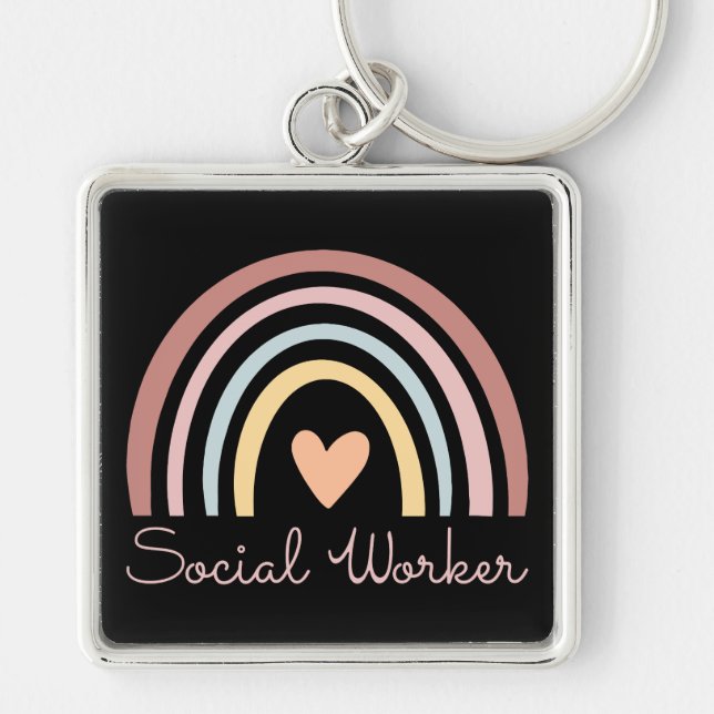 Social Worker II Keychain (Front)