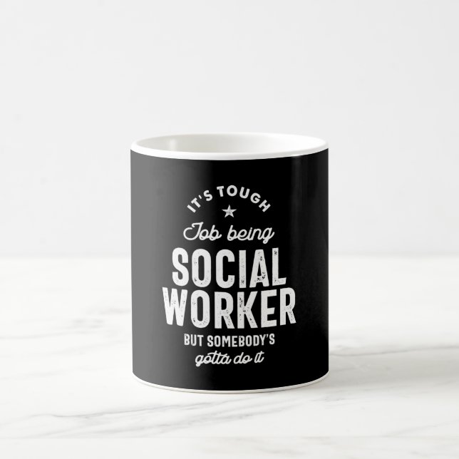 Social Worker Job Title Gift Coffee Mug (Center)