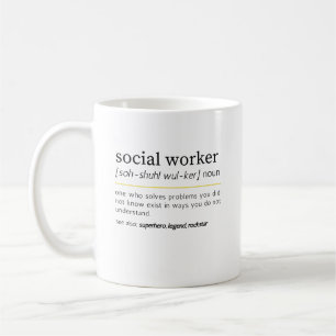  Social Worker noun Coffee Mug