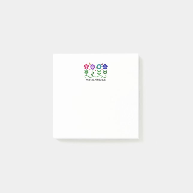 Social Worker, popular design, Post-it Notes (Front)