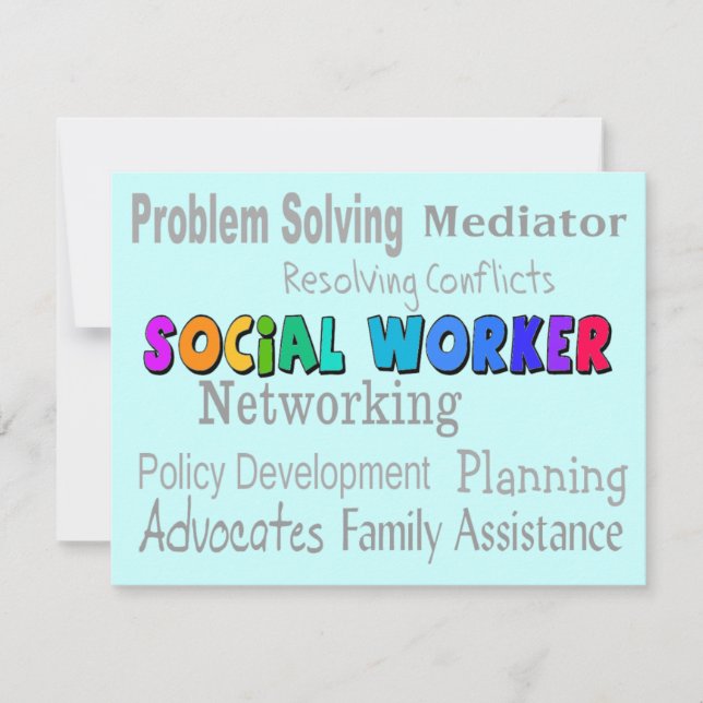 Social Worker Professional Duties Design (Front)