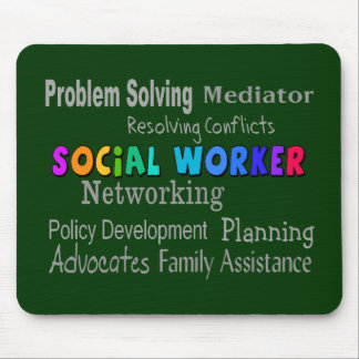 Social Worker Professional Duties Design Mouse Pad