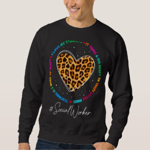 Social Worker School Admin Appreciation Week Back Sweatshirt