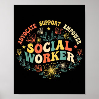 Social worker social work month funny work love poster