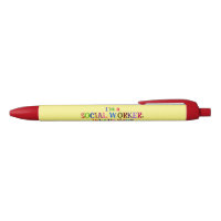 Social Worker Superhero, Colourful Text,