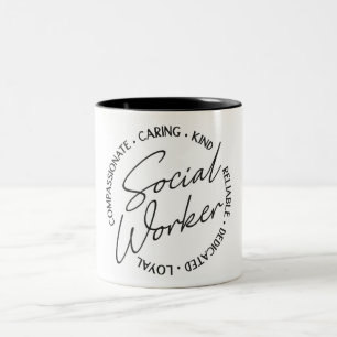 Social Worker Two-Tone Coffee Mug