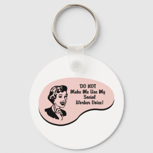 Social Worker Voice Keychain