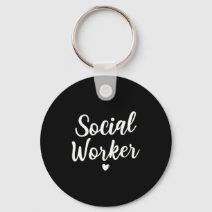 Social worker women men kids social work month keychain