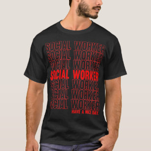 Social Worker Work Graduation MSW Retro Masters T-Shirt