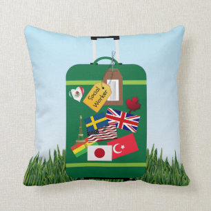 Social Worker, World Traveller Throw Pillow