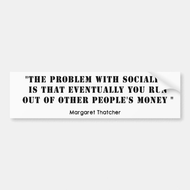 Socialism Bumper Sticker (Front)
