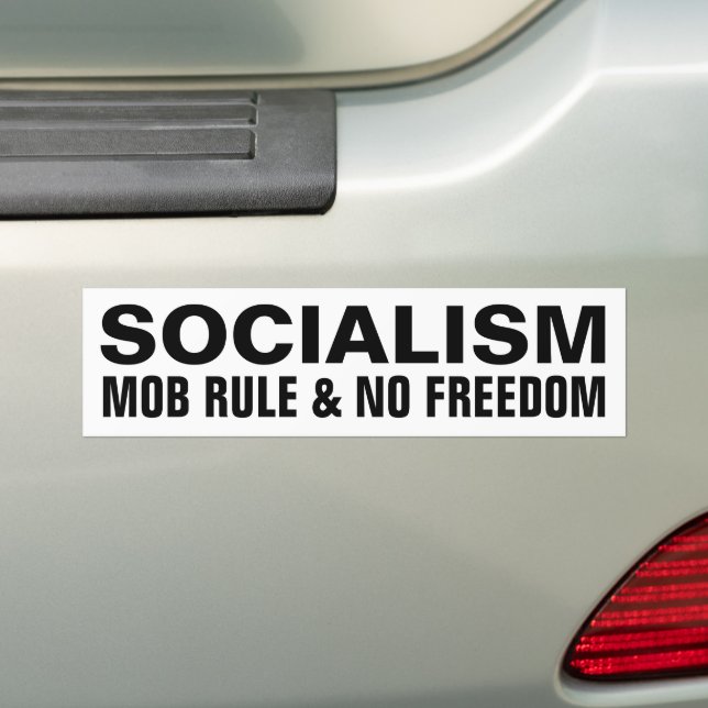 Socialism defined Bumper Sticker (On Car)