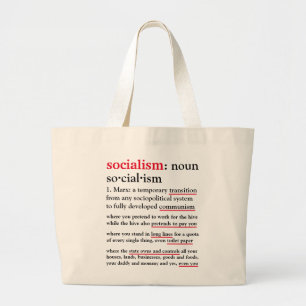 Socialism defined Jumbo tote