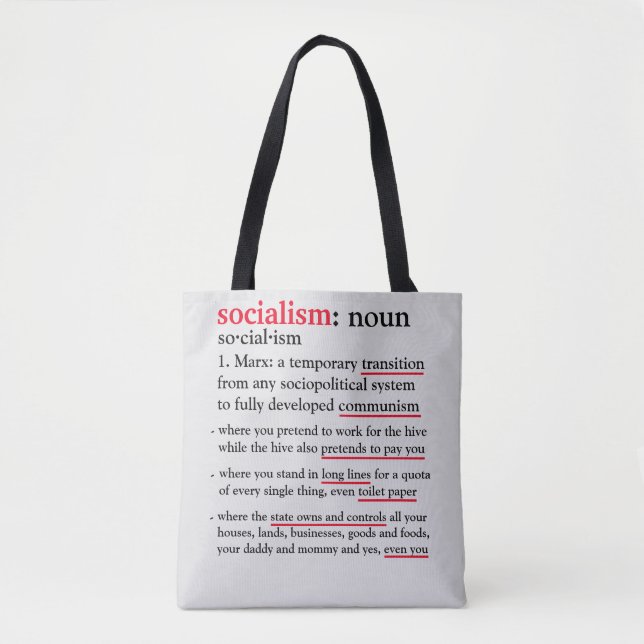 Socialism defined tote (Front)