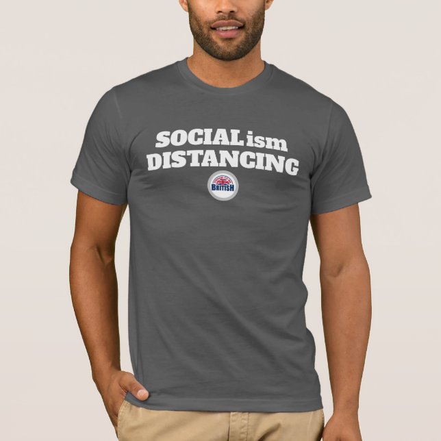 Socialism Distancing Design T-Shirt (Front)