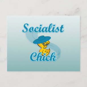 Socialist Chick #3 Postcard