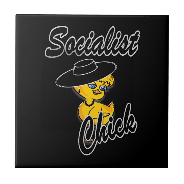 Socialist Chick #4 Tile (Front)